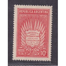 ARGENTINA 1936 GJ 817 ESTAMPILLA NUEVA MINT U$ 1,50